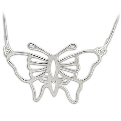 Silver Brass Chain Pendant with No Stone