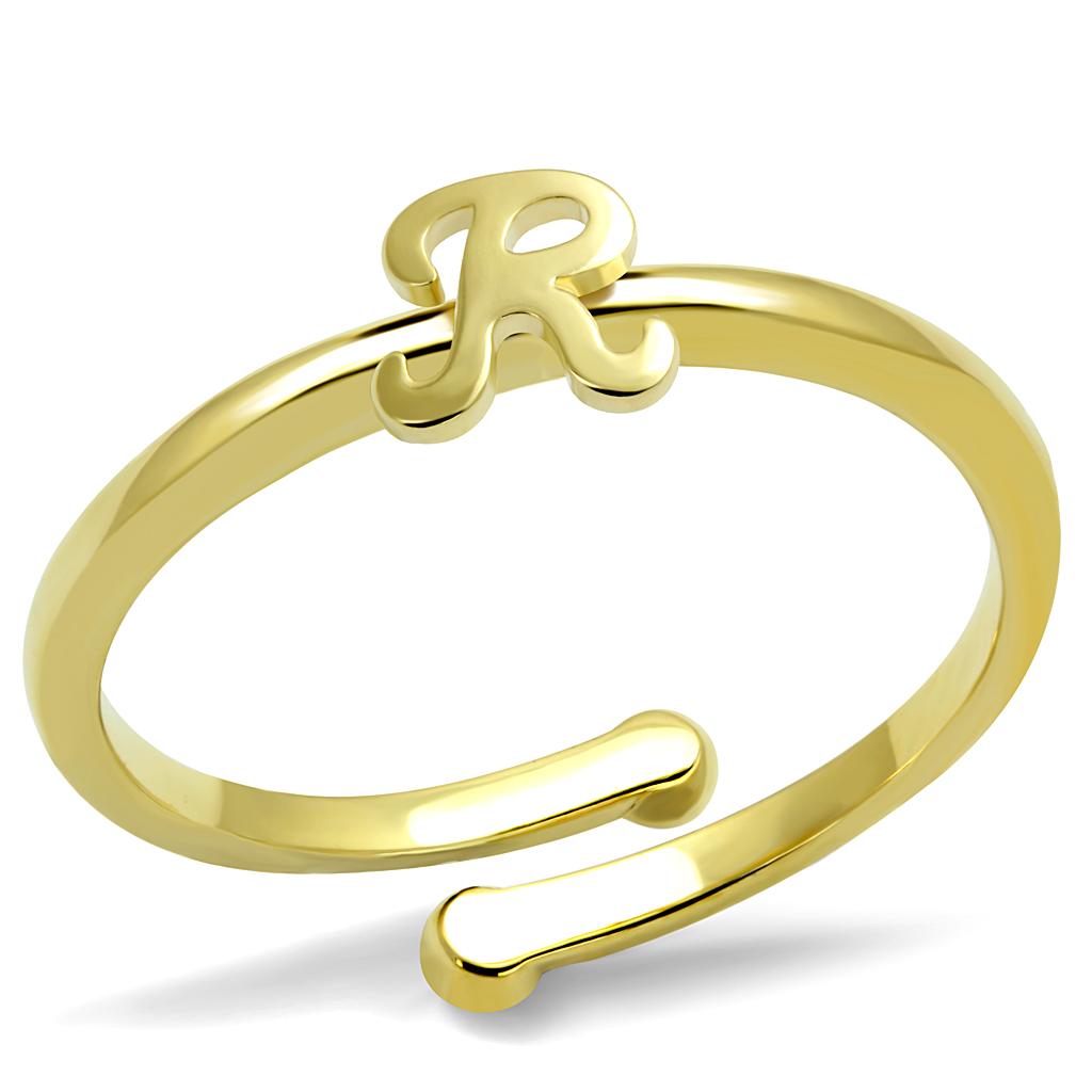 Flash Gold Brass Ring with No Stone
