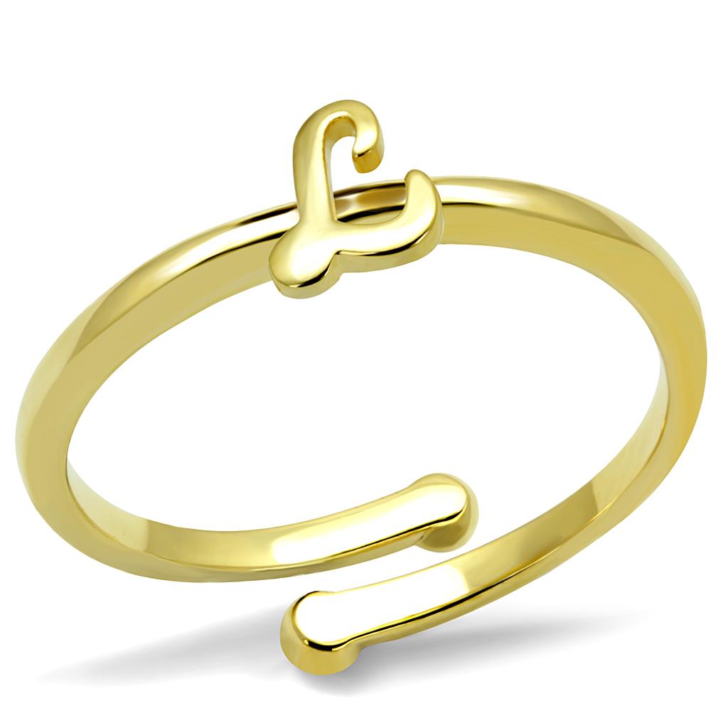 Flash Gold Brass Ring with No Stone