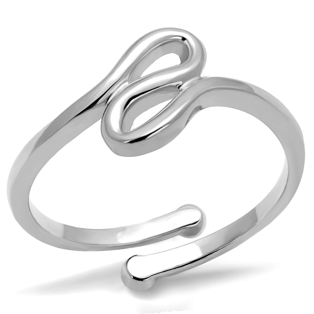 Rhodium Brass Ring with No Stone