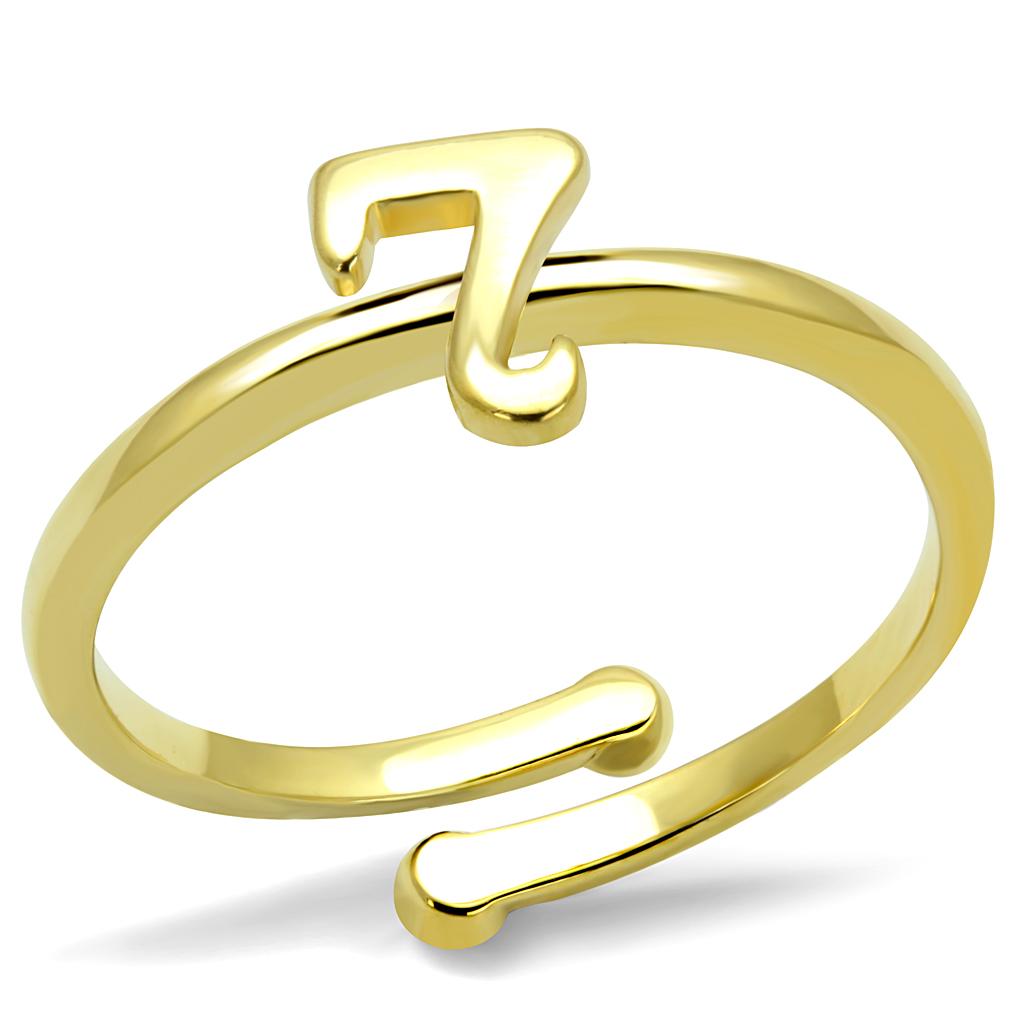 Flash Gold Brass Ring with No Stone