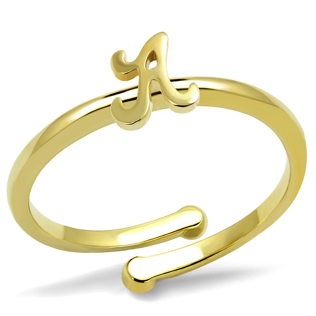 Flash Gold Brass Ring with No Stone