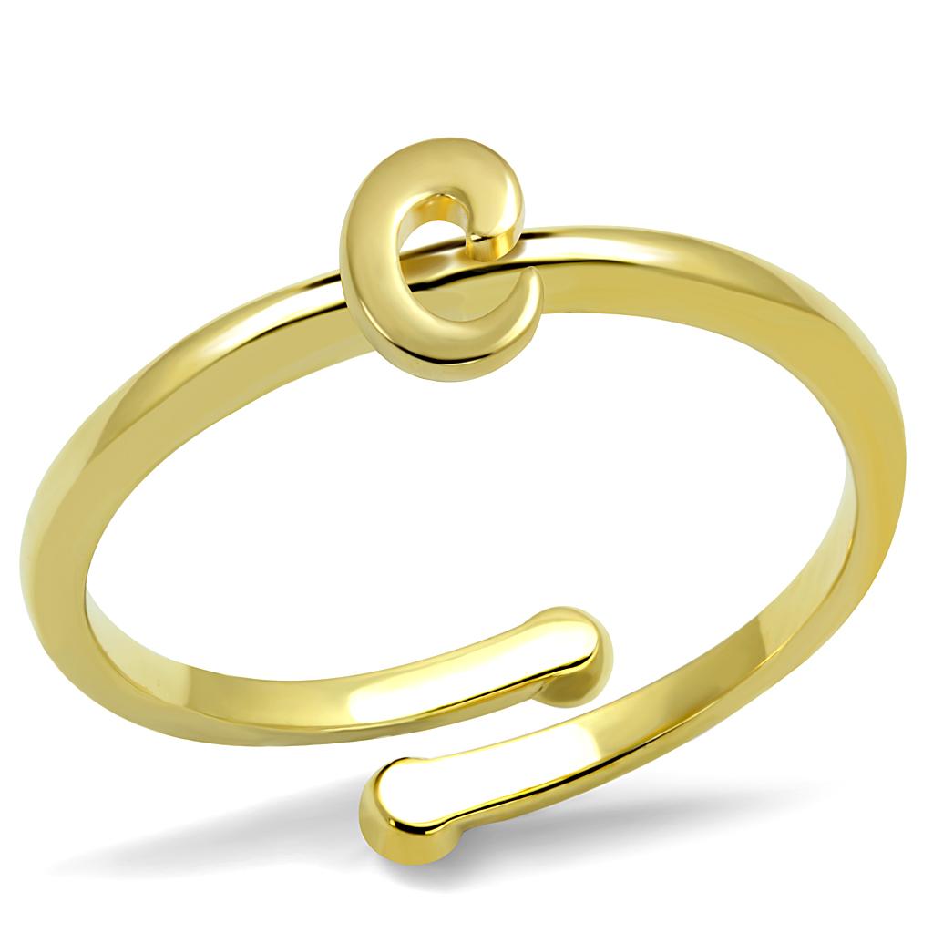 Flash Gold Brass Ring with No Stone