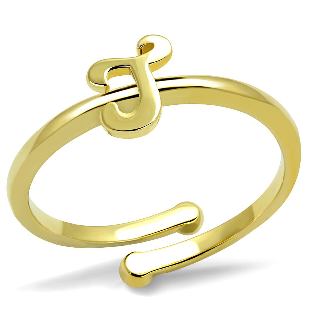 Flash Gold Brass Ring with No Stone