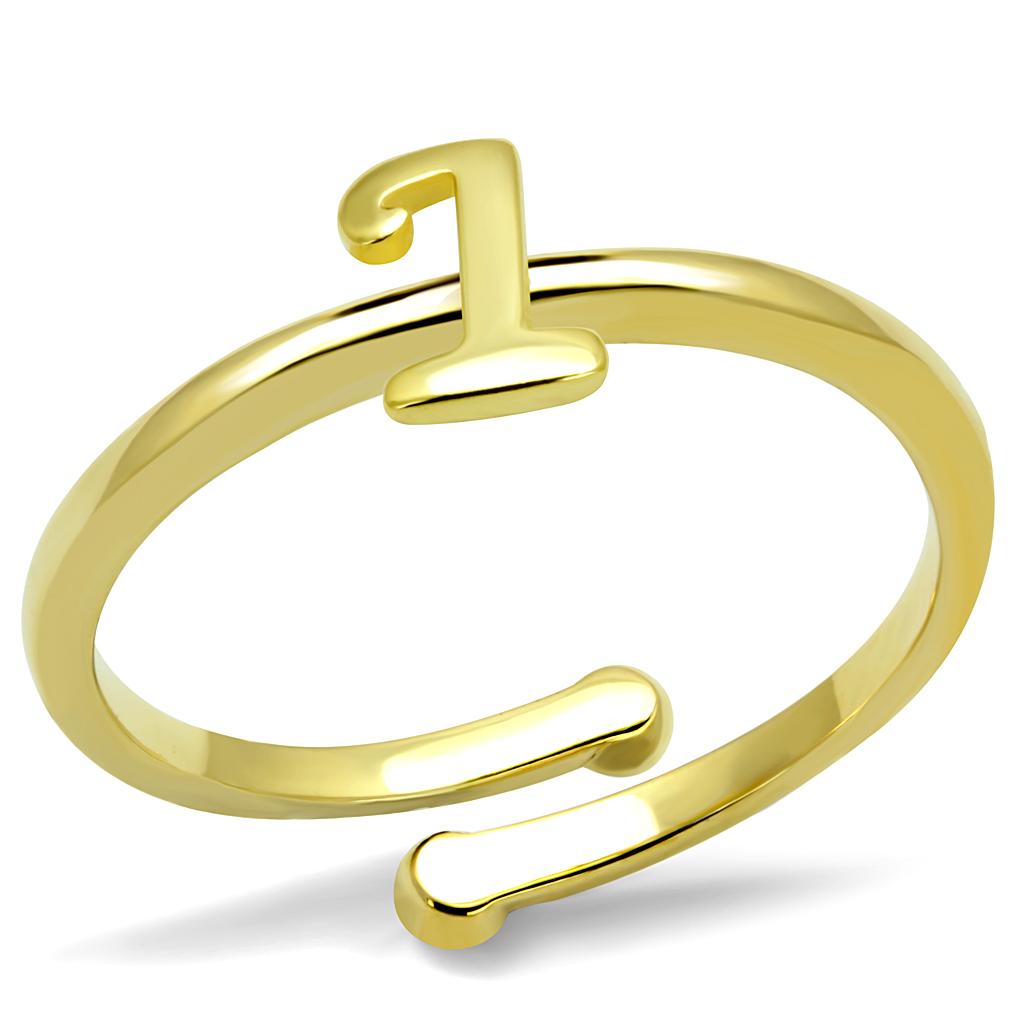 Flash Gold Brass Ring with No Stone