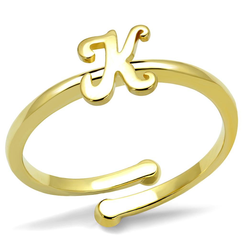 Flash Gold Brass Ring with No Stone