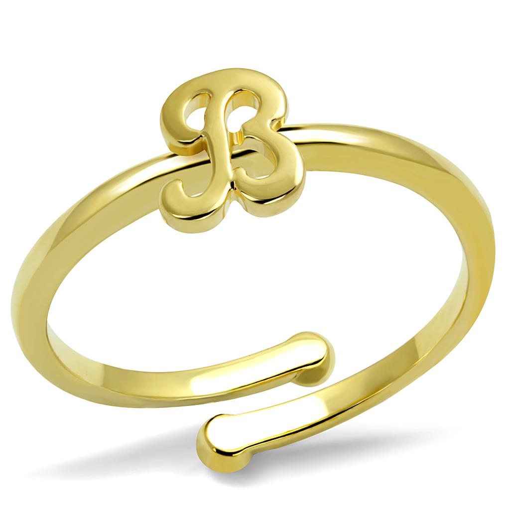 Flash Gold Brass Ring with No Stone