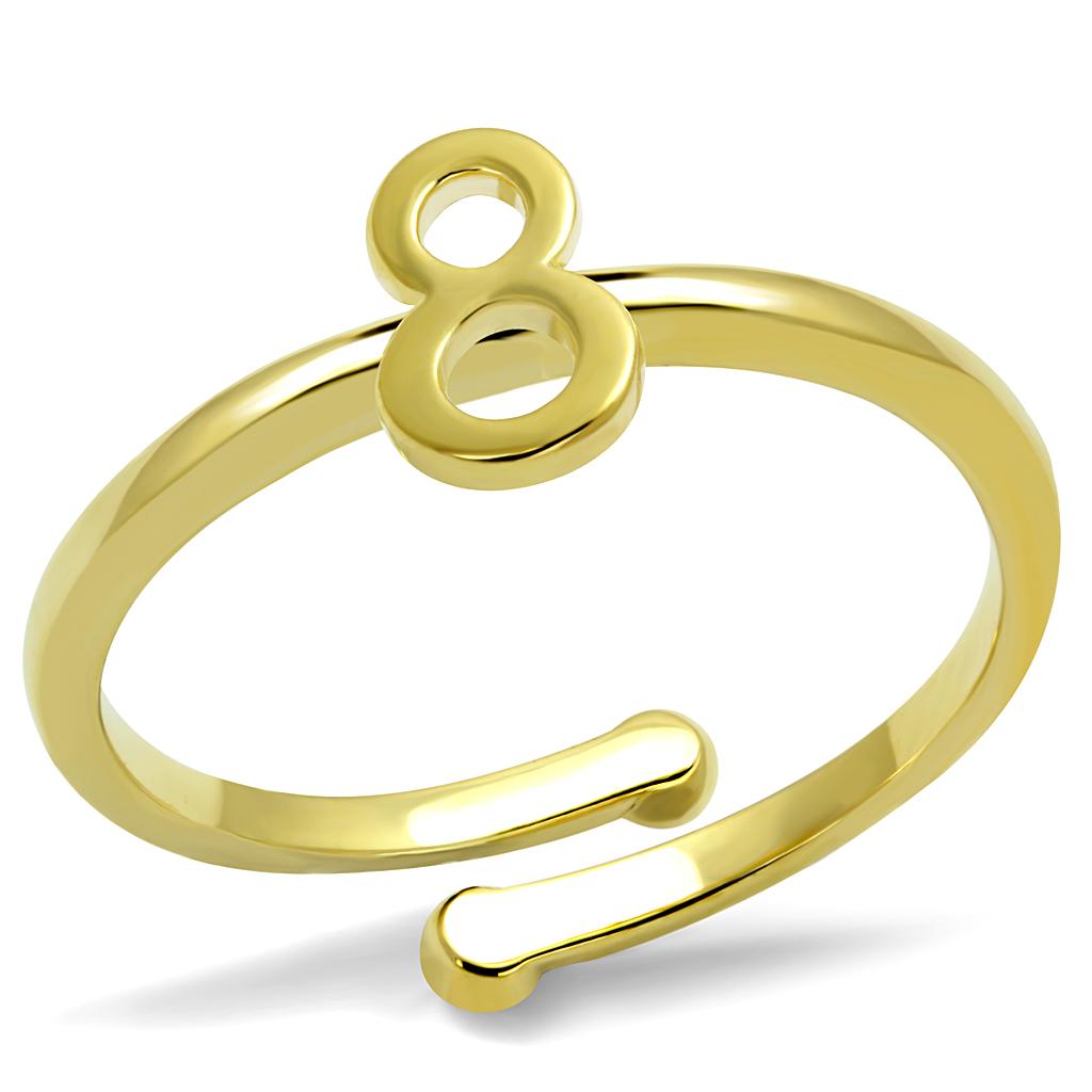 Flash Gold Brass Ring with No Stone