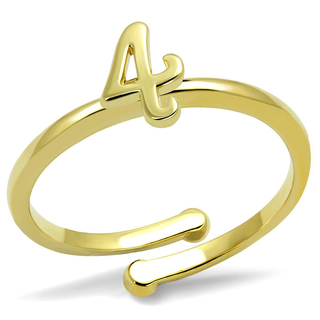 Flash Gold Brass Ring with No Stone