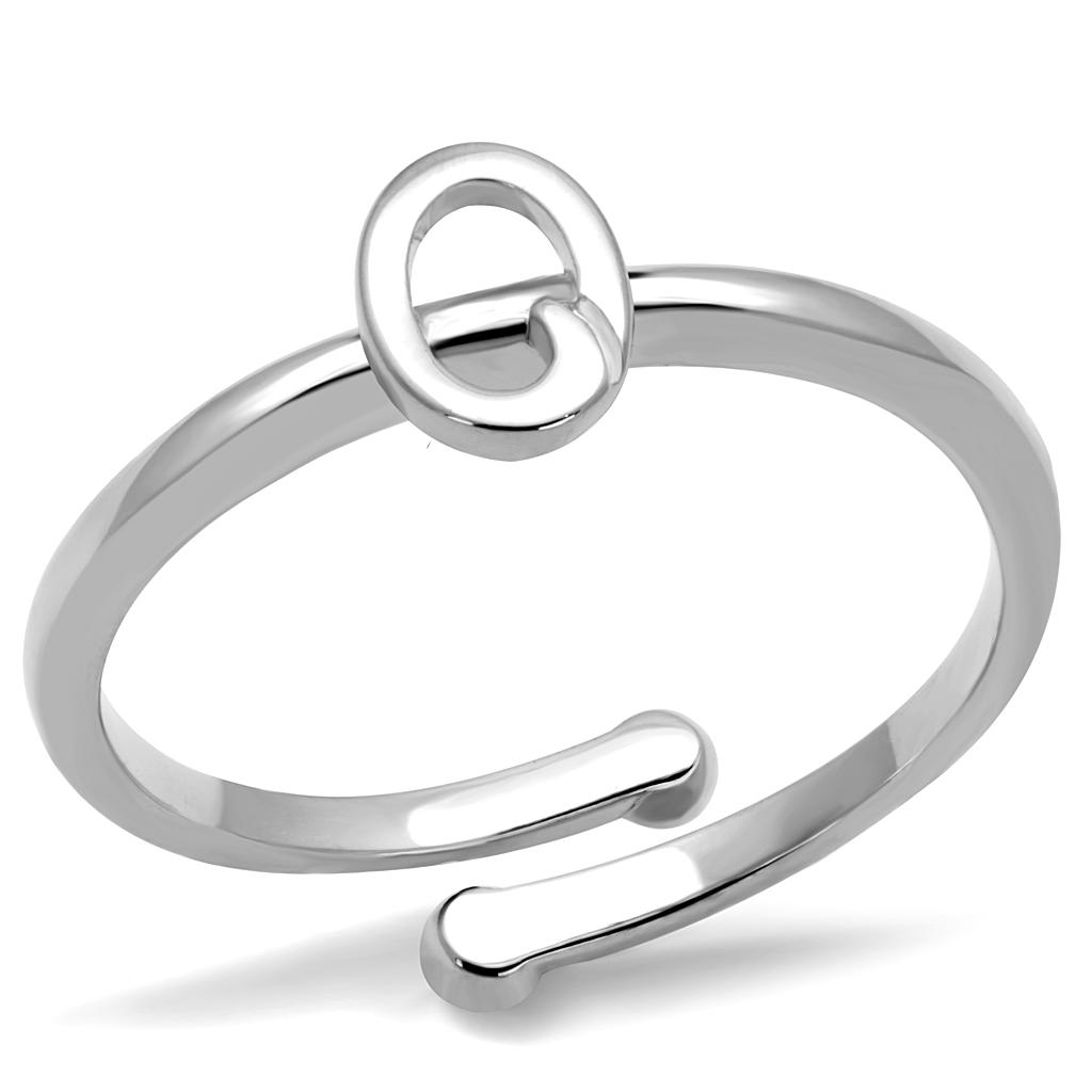 Rhodium Brass Ring with No Stone