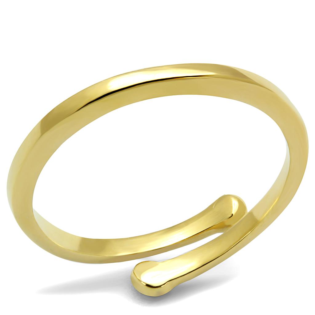 Flash Gold Brass Ring with No Stone