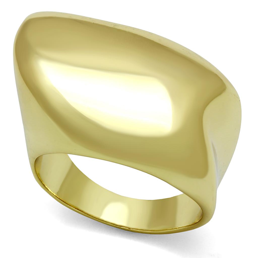 Gold Brass Ring with No Stone