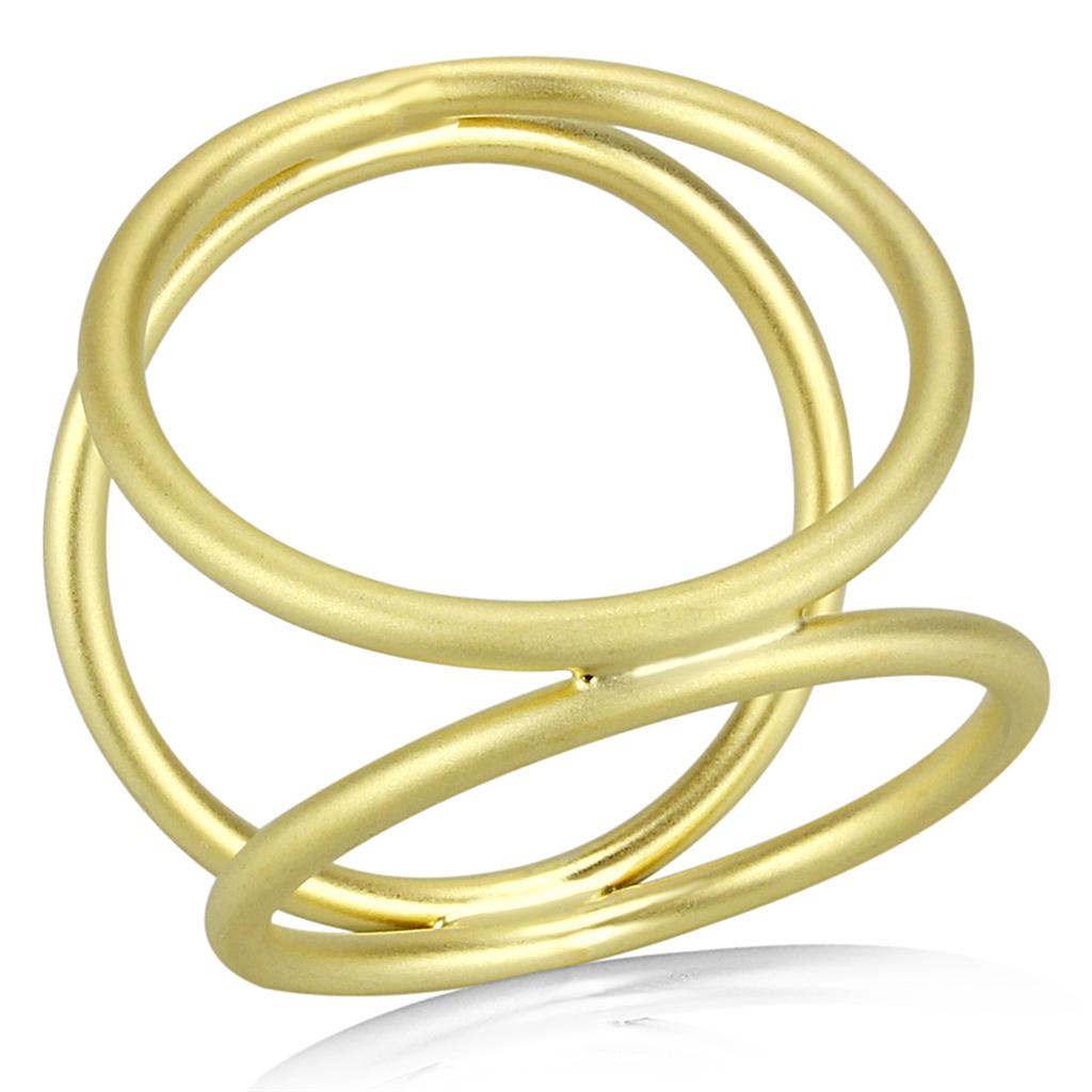 Matte Gold Brass Ring with No Stone