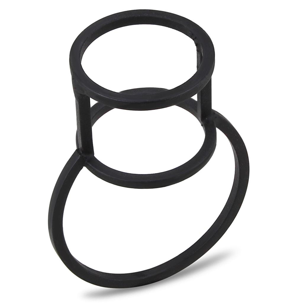 Ruthenium Brass Ring with No Stone