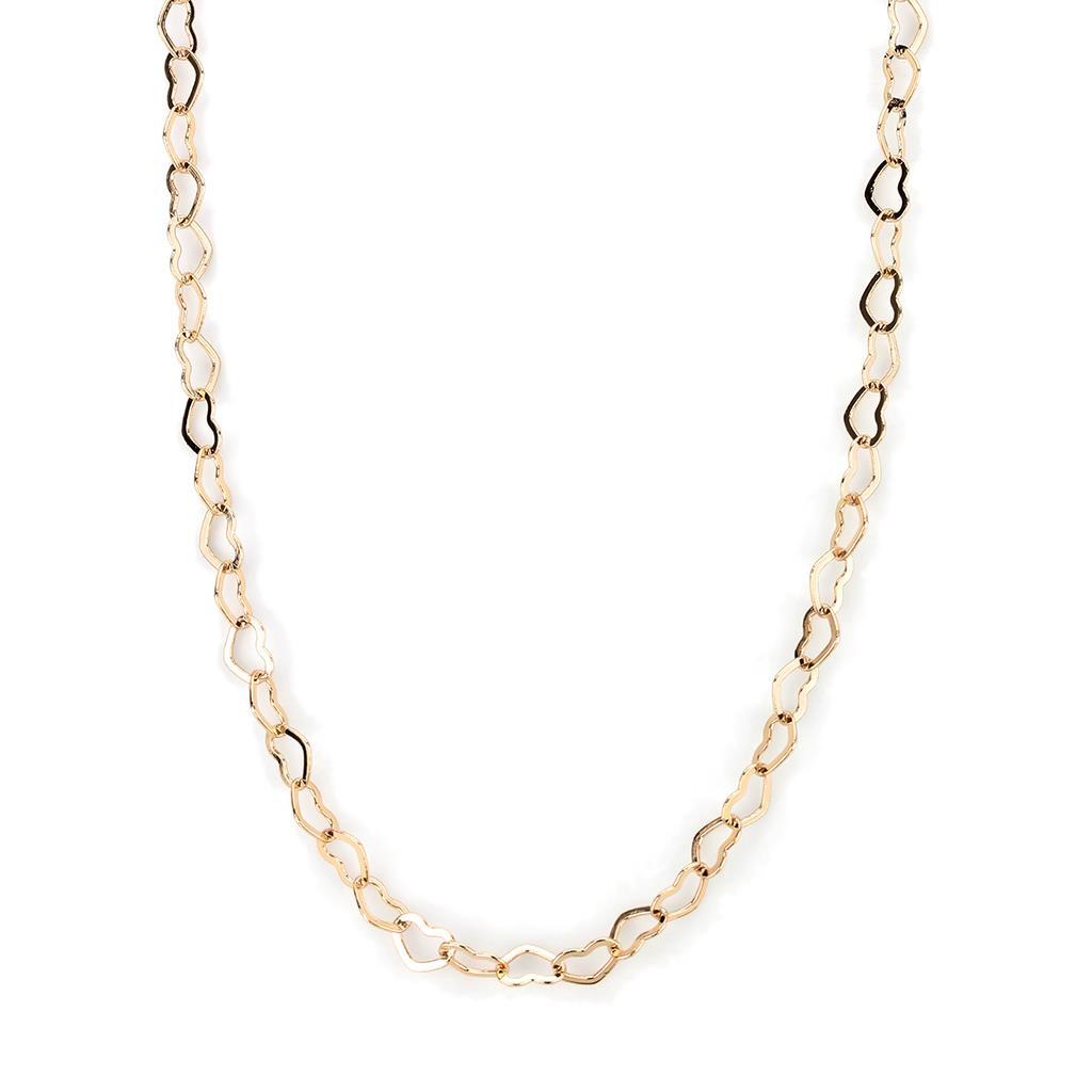 Flash Rose Gold Brass Necklace with No Stone