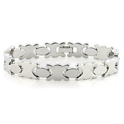 Imitation Rhodium Brass Bracelet with No Stone