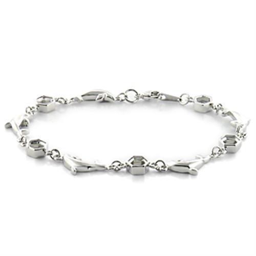 Imitation Rhodium Brass Bracelet with No Stone