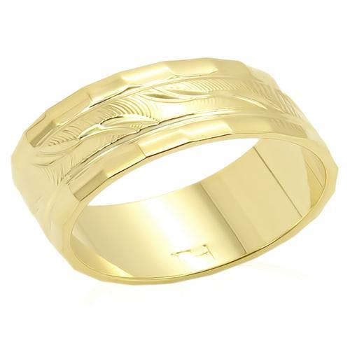 Gold Brass Ring with No Stone