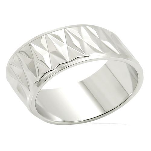 Imitation Rhodium Brass Ring with No Stone