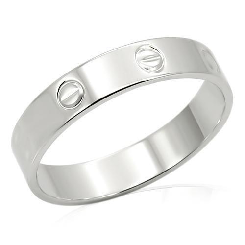 Imitation Rhodium Brass Ring with No Stone