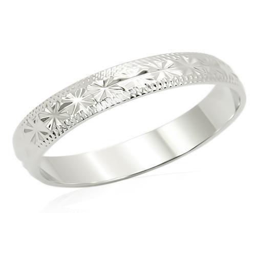 Imitation Rhodium Brass Ring with No Stone