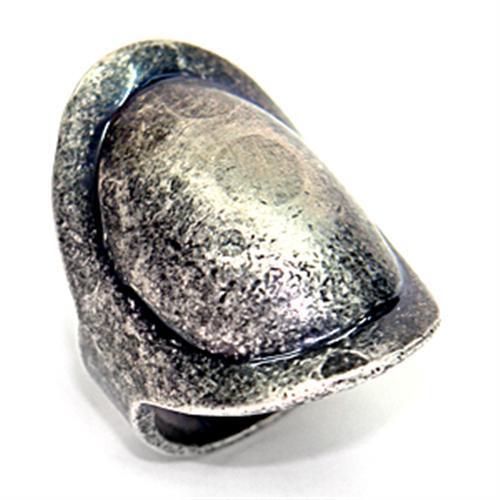 Ruthenium Brass Ring with No Stone