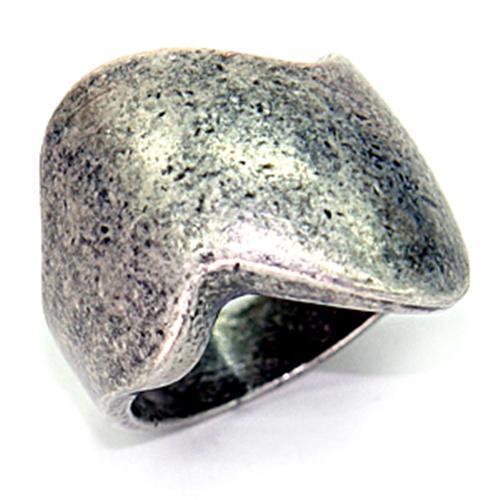 Ruthenium Brass Ring with No Stone