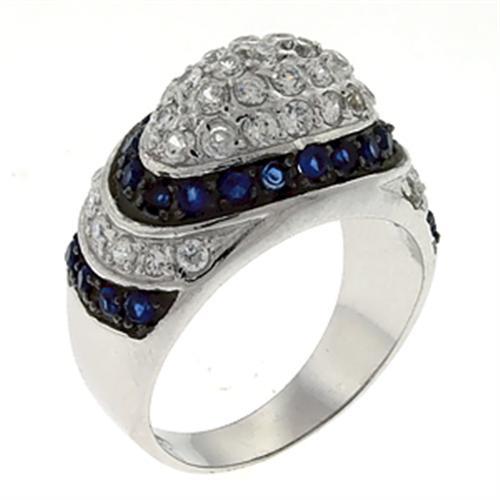 Special Color 925 Sterling Silver Ring with Synthetic Spinel in Montana
