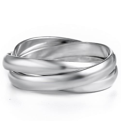 Polished 925 Sterling Silver Ring with No Stone in No Stone