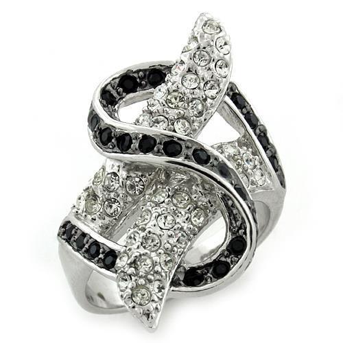 Special Color 925 Sterling Silver Ring with Top Grade Crystal in Multi Color