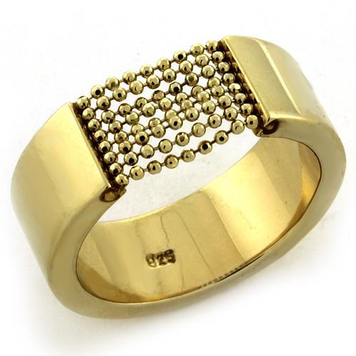 Gold 925 Sterling Silver Ring with No Stone