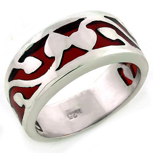 High-Polished 925 Sterling Silver Ring with No Stone