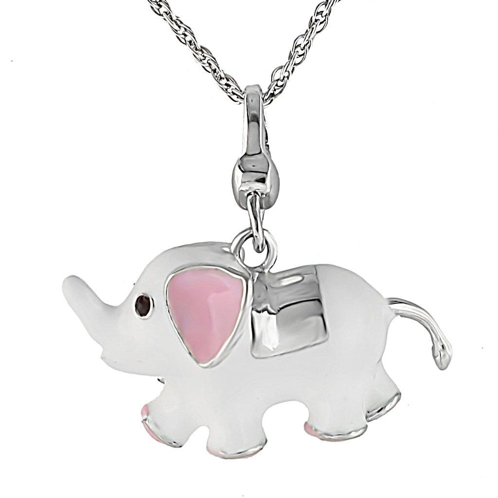 Silver 925 Sterling Silver Chain Pendant with Top Grade Crystal in Siam