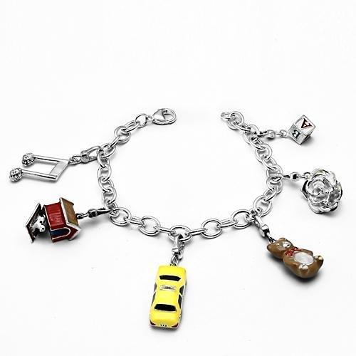 Silver 925 Sterling Silver Bracelet with Top Grade Crystal in Clear