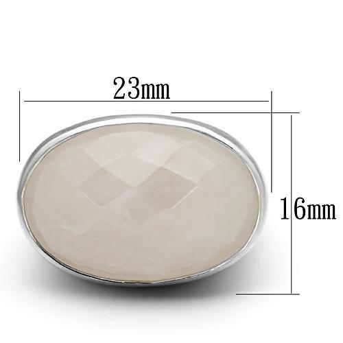 Silver 925 Sterling Silver Ring with AAA Grade CZ in Rose