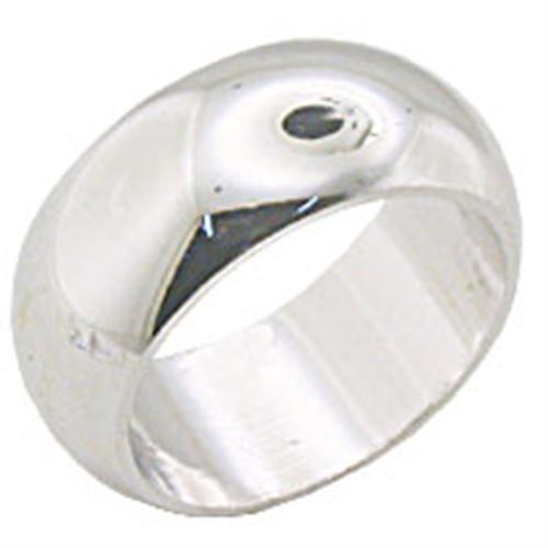 Rhodium Brass Ring with No Stone
