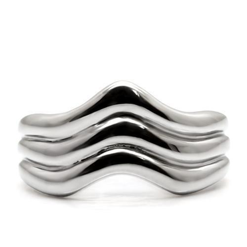 High polished (no plating) Stainless Steel Ring with No Stone