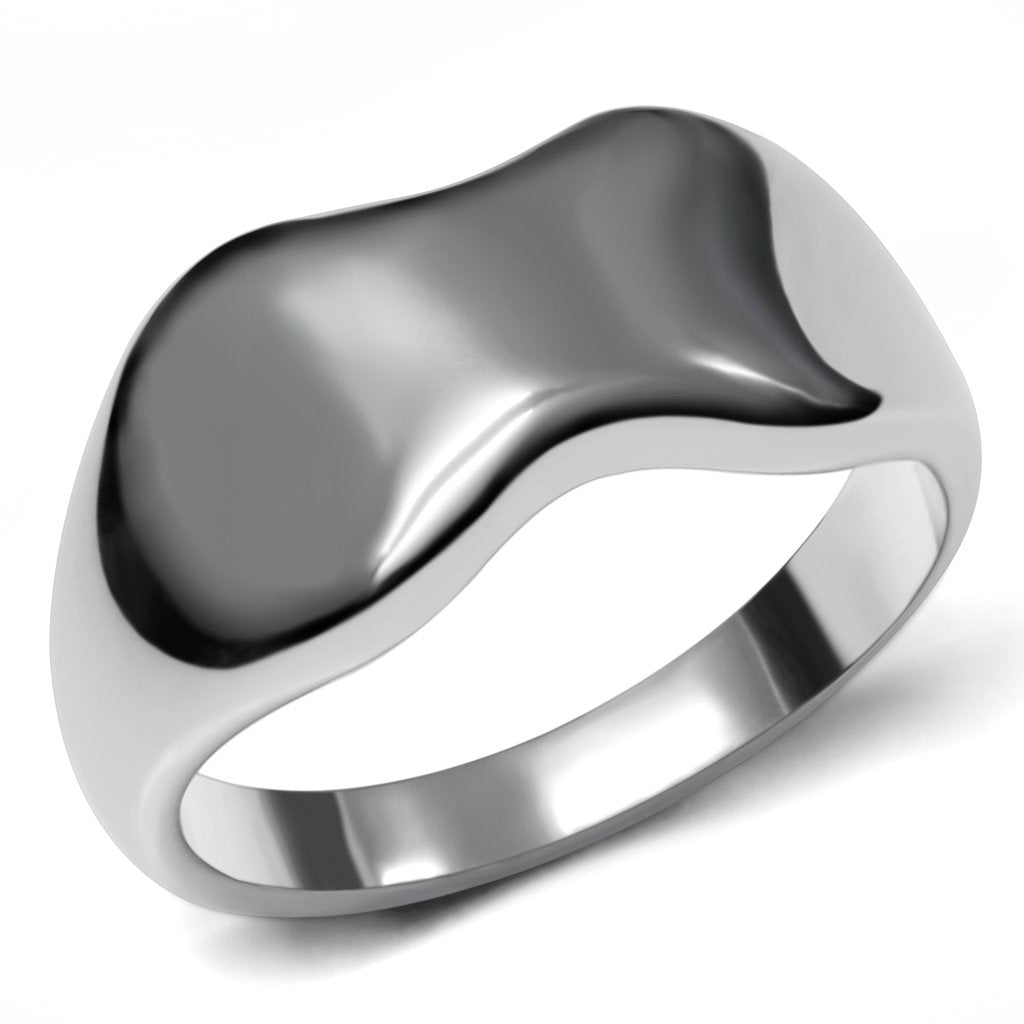 High polished (no plating) Stainless Steel Ring with No Stone