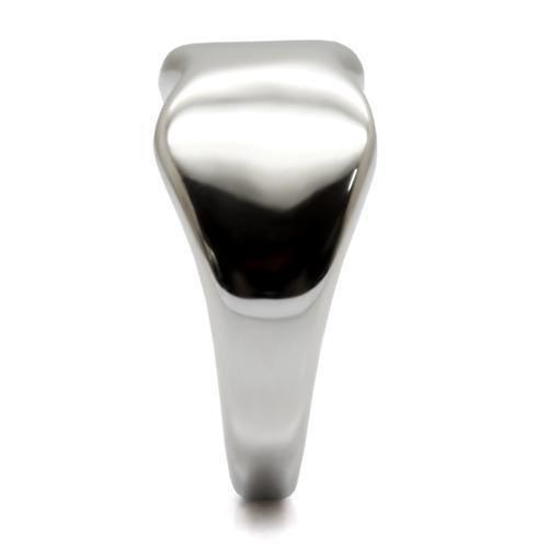High polished (no plating) Stainless Steel Ring with No Stone