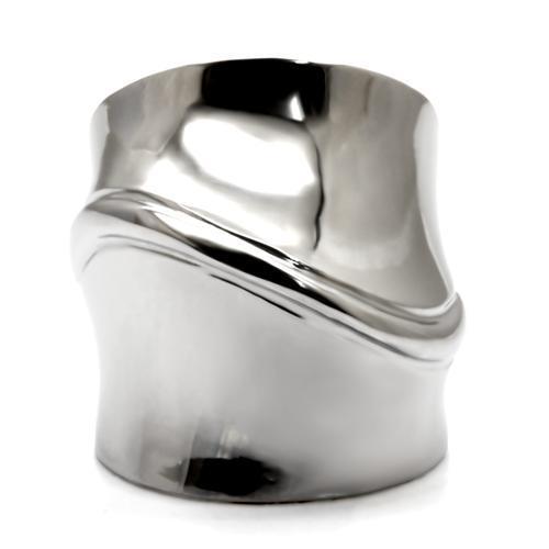 High polished (no plating) Stainless Steel Ring with No Stone