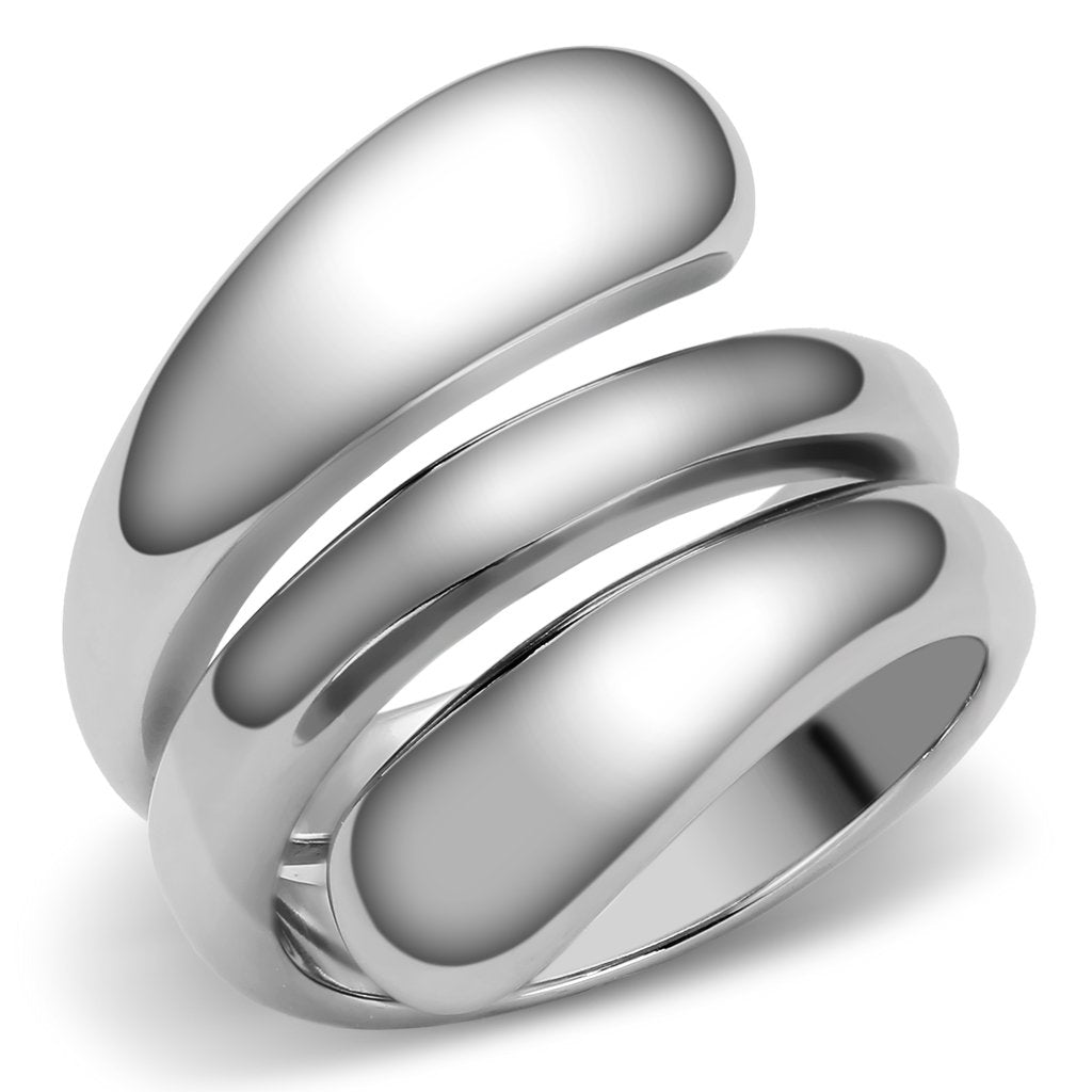 High polished (no plating) Stainless Steel Ring with No Stone