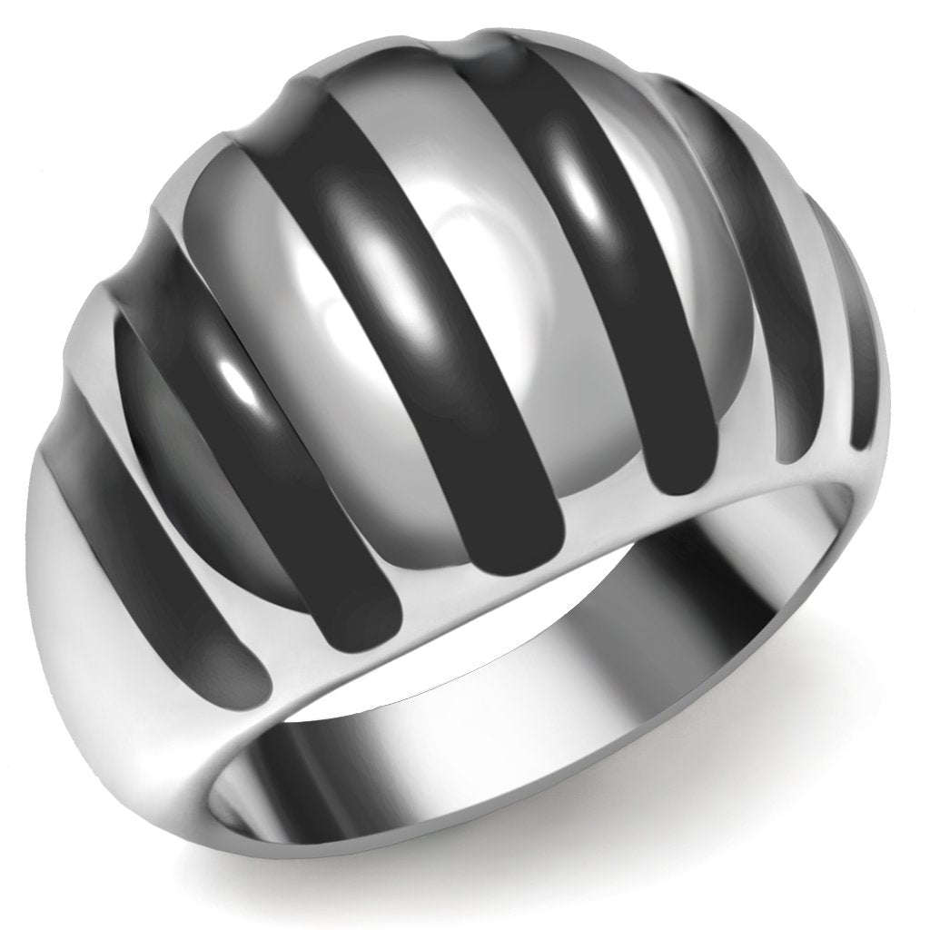 High polished (no plating) Stainless Steel Ring with No Stone