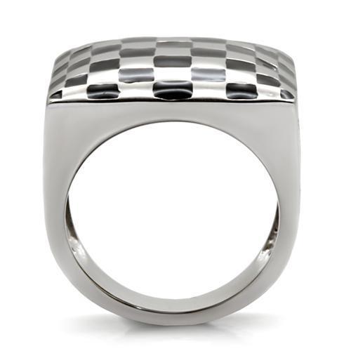 High polished (no plating) Stainless Steel Ring with No Stone