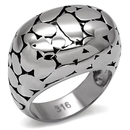 High polished (no plating) Stainless Steel Ring with No Stone