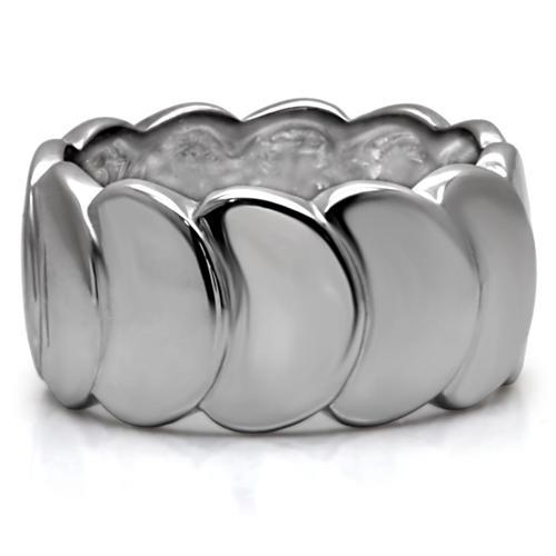 High polished (no plating) Stainless Steel Ring with No Stone