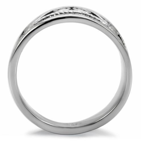 High polished (no plating) Stainless Steel Ring with No Stone