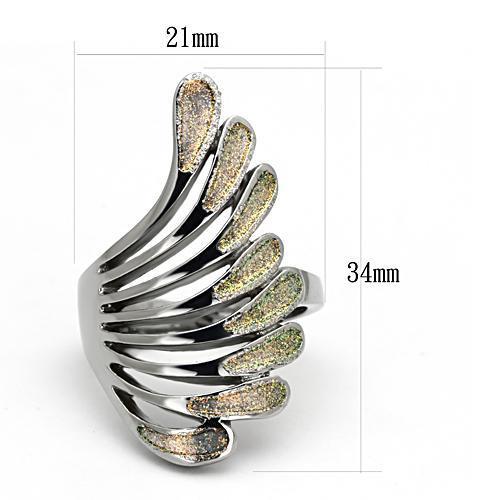 High polished (no plating) Stainless Steel Ring with No Stone