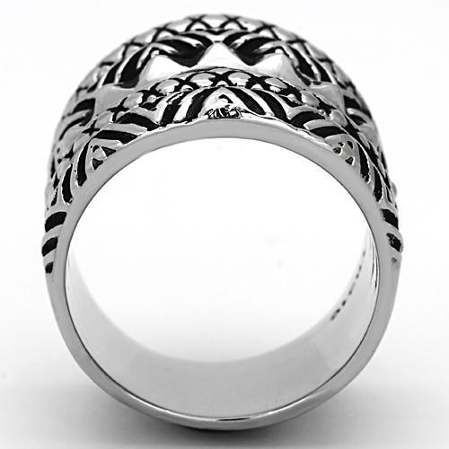 High polished (no plating) Stainless Steel Ring with No Stone