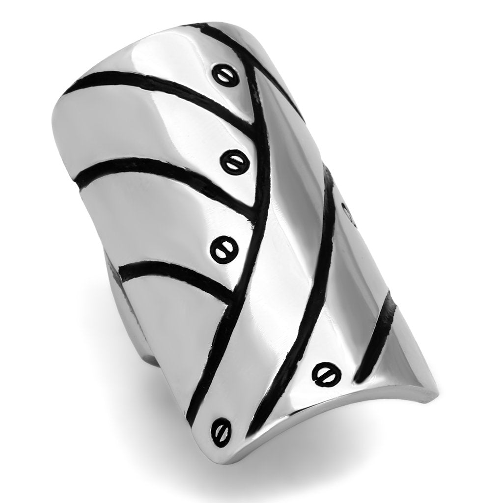 High polished (no plating) Stainless Steel Ring with No Stone