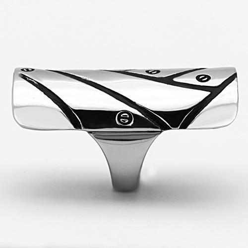 High polished (no plating) Stainless Steel Ring with No Stone